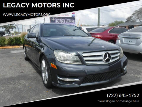2013 Mercedes-Benz C-Class for sale at LEGACY MOTORS INC in New Port Richey FL