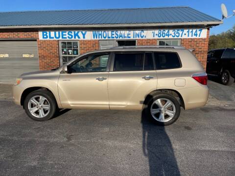 2008 Toyota Highlander for sale at BlueSky Wholesale Inc in Chesnee SC
