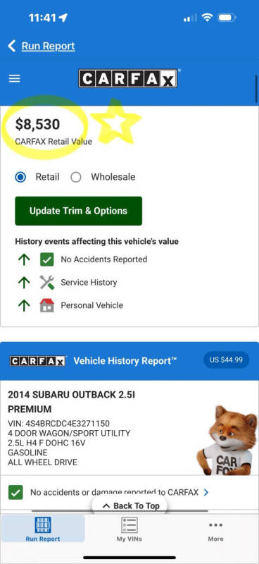 2014 Subaru Outback 2.5i Premium