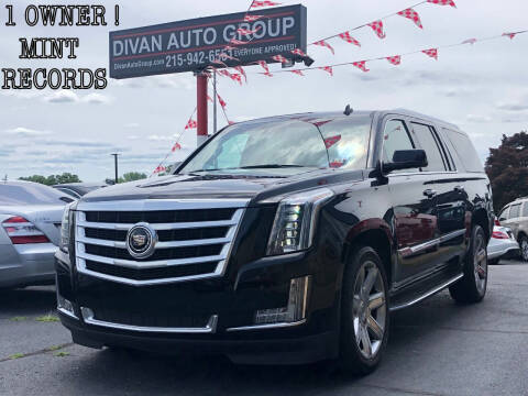 2015 Cadillac Escalade ESV for sale at Divan Auto Group in Feasterville Trevose PA