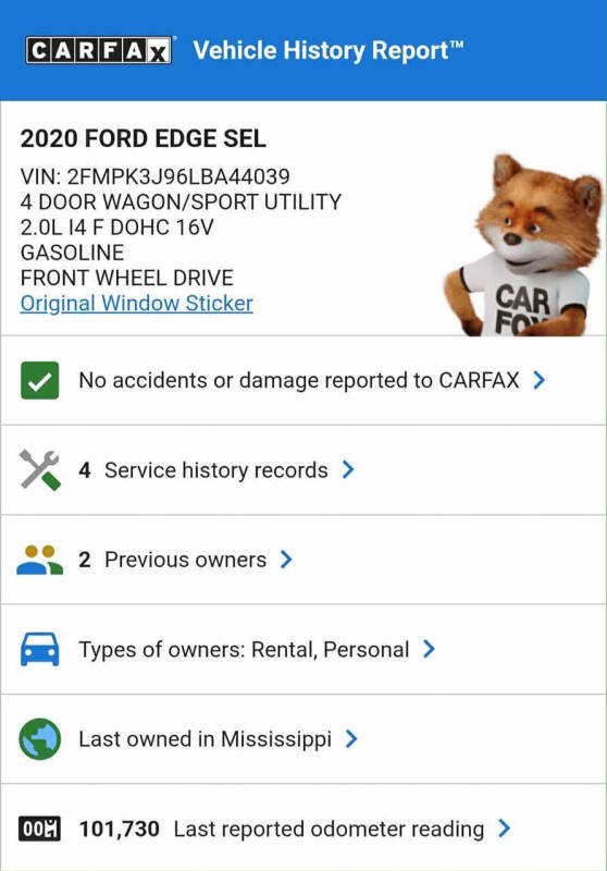 2020 Ford Edge SEL