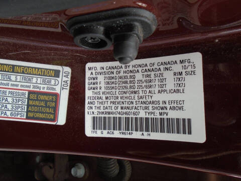 2016 Honda CR-V EX-L w/Navi