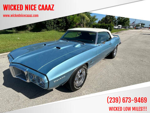 1969 Pontiac Firebird for sale at WICKED NICE CAAAZ in Cape Coral FL