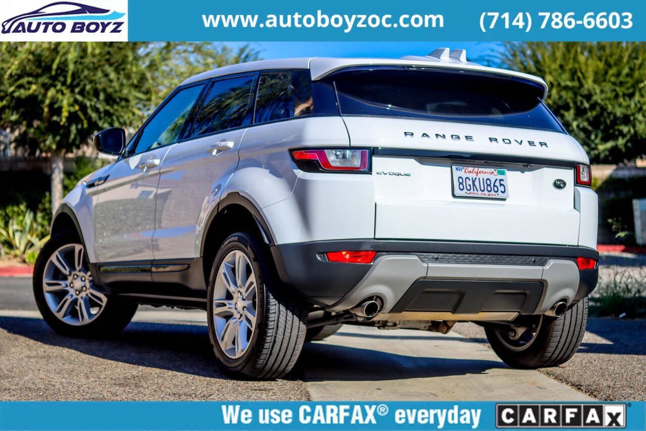 2018 Land Rover Range Rover Evoque for sale at Auto Boyz in Garden Grove, CA