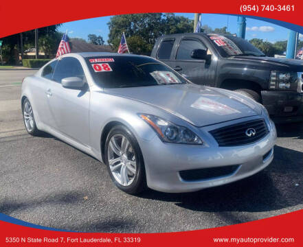 2008 Infiniti G37 for sale at AUTO PROVIDER in Fort Lauderdale FL