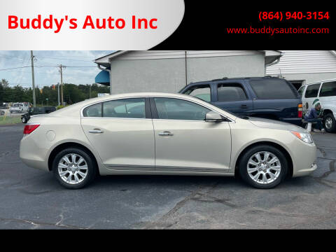 2012 Buick LaCrosse for sale at Buddy's Auto Inc in Pendleton SC