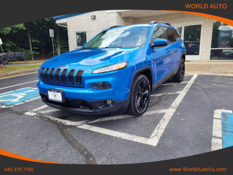 2018 Jeep Cherokee for sale at World Auto in Fredericksburg VA