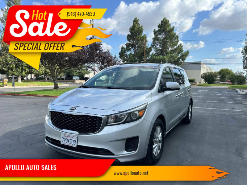 2015 Kia Sedona for sale at APOLLO AUTO SALES in Sacramento CA