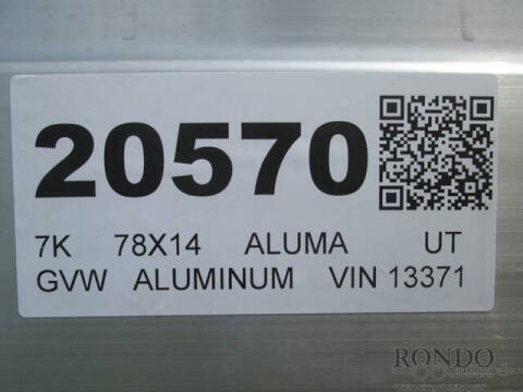 2027 Aluma Utility 7814TA-EL-BT-TR-RTD