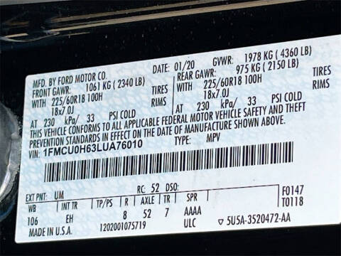 2020 Ford Escape SEL