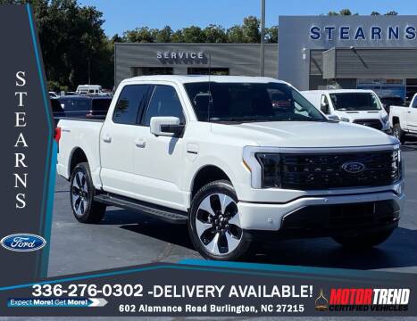 2022 Ford F-150 Lightning for sale at Stearns Ford in Burlington NC