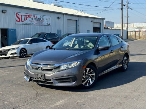 2016 Honda Civic for sale at SUPER AUTO SALES STOCKTON in Stockton CA