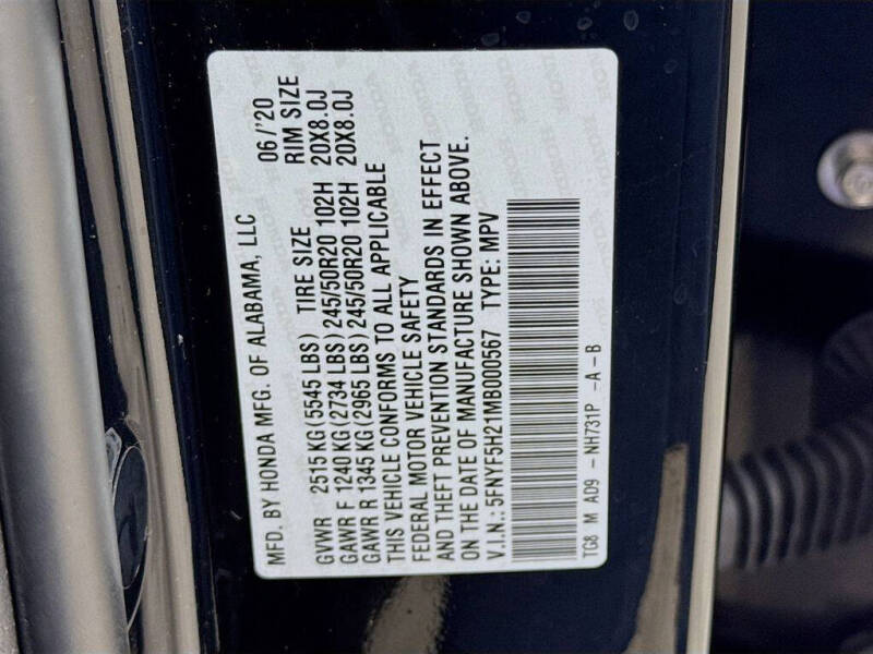 2021 Honda Pilot SE