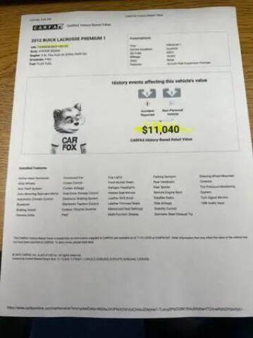 2012 Buick LaCrosse Premium 1