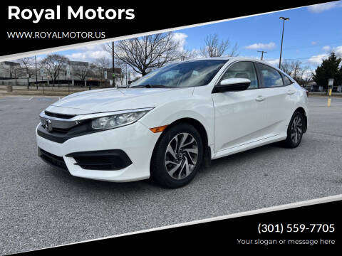 2017 Honda Civic for sale at Royal Motors in Hyattsville MD
