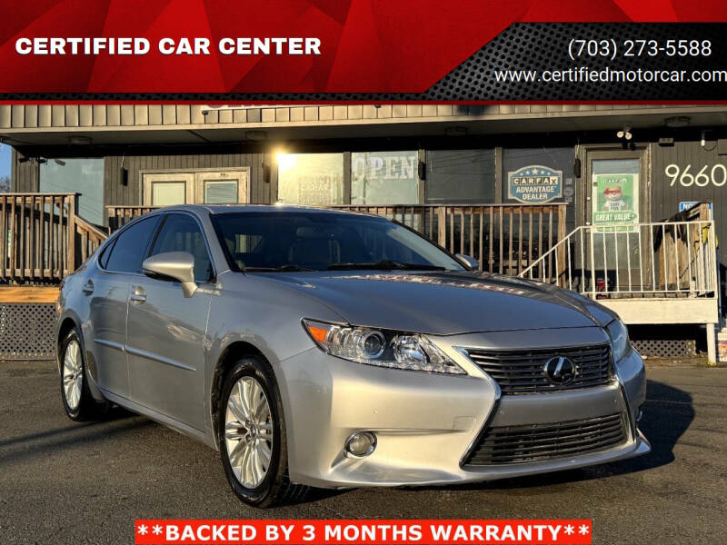 2013 Lexus ES 350 for sale at CERTIFIED CAR CENTER in Fairfax VA