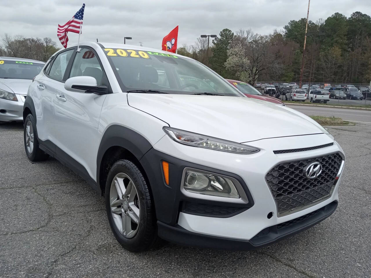 White 2020 Hyundai KONA SE SE 4dr Crossover 1