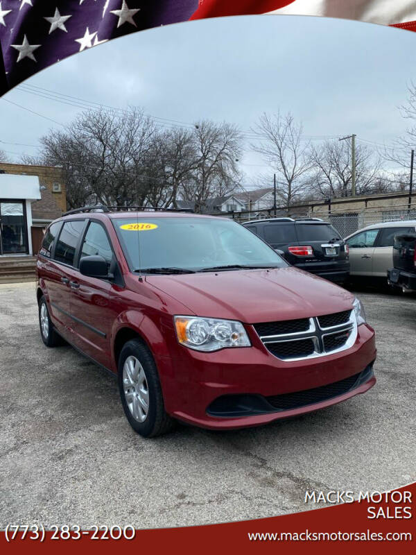 2016 Dodge Grand Caravan for sale at Macks Motor Sales in Chicago IL