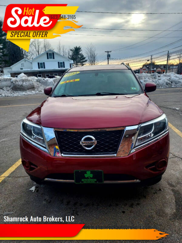 2015 Nissan Pathfinder for sale at Shamrock Auto Brokers, LLC in Belmont NH