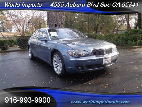 2008 BMW 7 Series for sale at World Imports in Sacramento CA