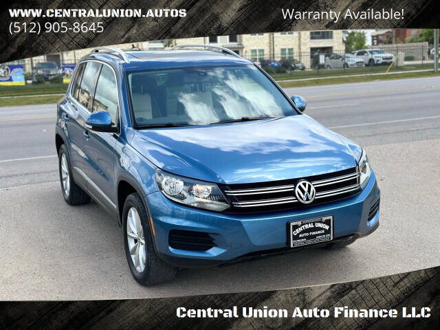 2017 Volkswagen Tiguan for sale at Central Union Auto Finance LLC in Austin, TX