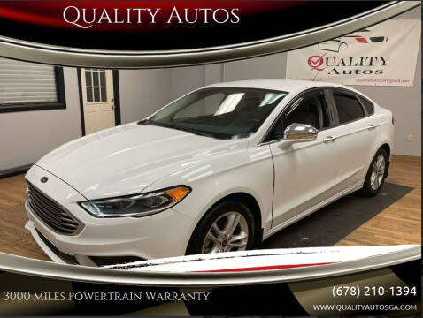 2018 Ford Fusion for sale at Quality Autos in Marietta GA