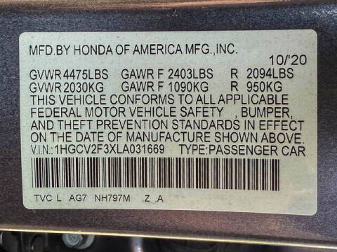 2020 Honda Accord Sport