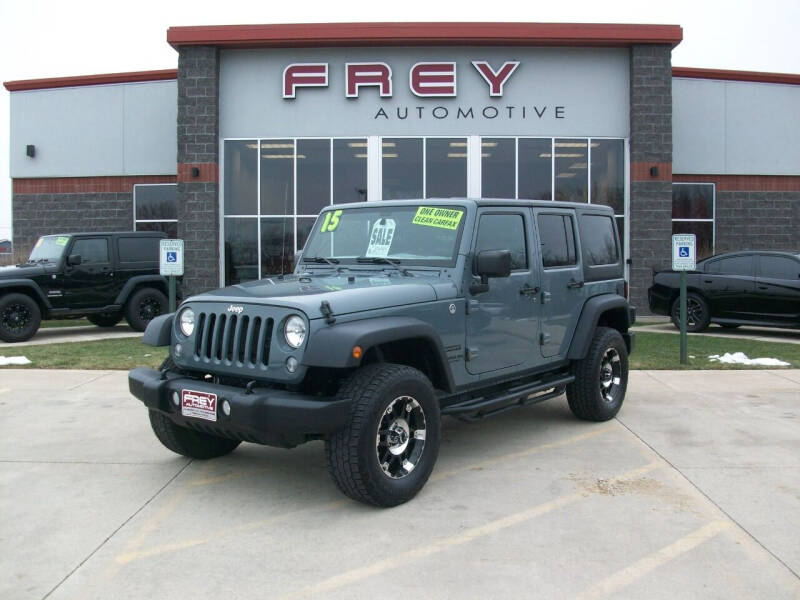 2015 Jeep Wrangler Unlimited for sale at Frey Automotive in Muskego WI