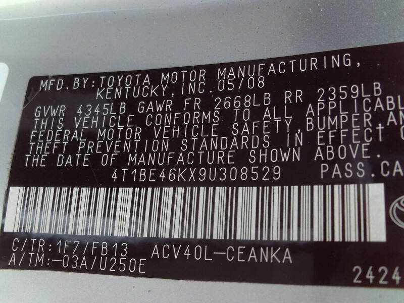 2009 Toyota Camry LE