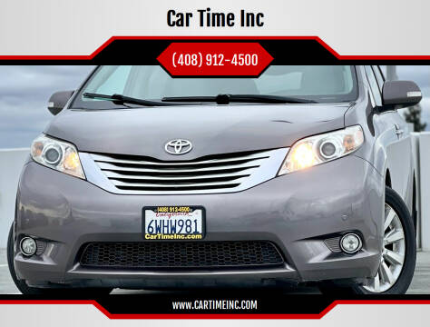 2013 Toyota Sienna for sale at Car Time Inc in San Jose CA