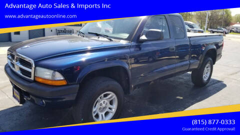 2004 Dodge Dakota for sale at Advantage Auto Sales & Imports Inc in Loves Park IL