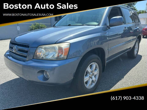 2006 Toyota Highlander for sale at Boston Auto Sales in Brighton MA