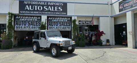 2006 Jeep Wrangler for sale at Affordable Imports Auto Sales in Murrieta CA