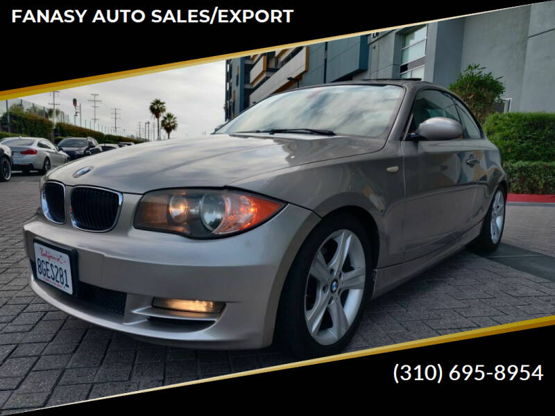 2008 BMW 1 Series for sale at FANASY AUTO SALES/EXPORT in Yorba Linda CA