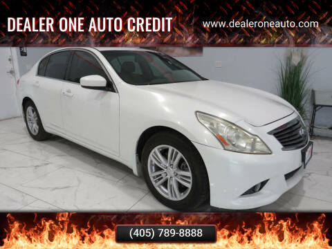 2010 Infiniti G37 Sedan for sale at Dealer One Auto Credit in Oklahoma City OK