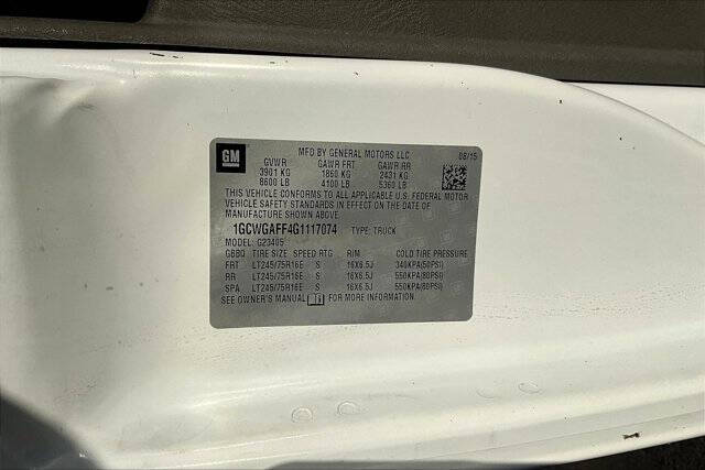 2016 Chevrolet Express 2500