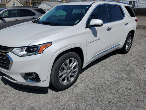 2018 Chevrolet Traverse for sale at D -N- J Auto Sales Inc. in Fort Wayne IN