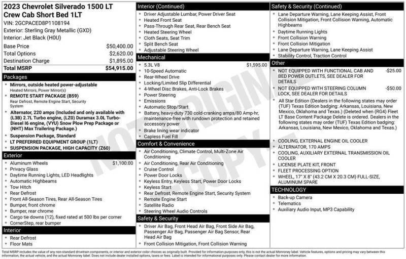2023 Chevrolet Silverado 1500