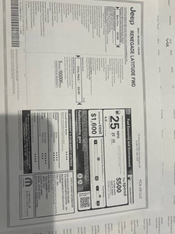 2021 Jeep Renegade for sale at Excite Auto and Cycle Sales in Columbus OH