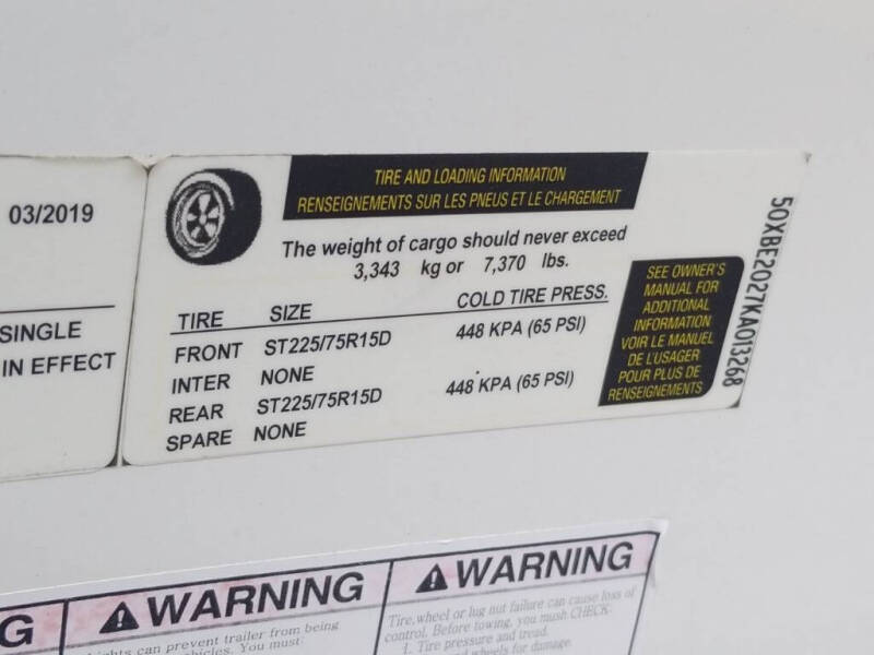 2019 Spartan 20 Foot Enclosed Trailer