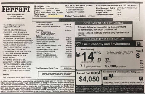 2013 Ferrari 458 Spider