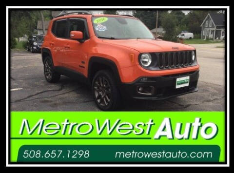 2016 Jeep Renegade for sale at Metro West Auto in Bellingham MA