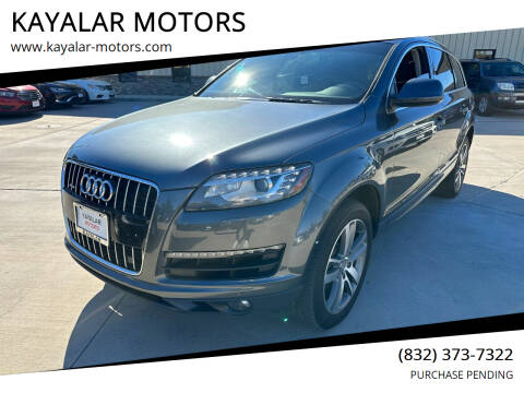 2013 Audi Q7 for sale at KAYALAR MOTORS SUPPORT CENTER in Houston TX