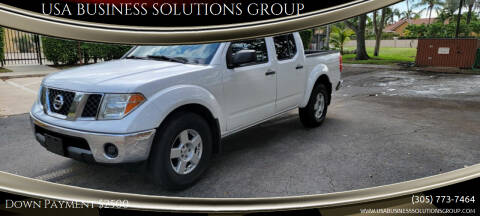 2007 Nissan Frontier for sale at USA BUSINESS SOLUTIONS GROUP in Davie FL