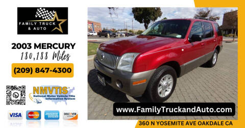 2003 Mercury Mountaineer for sale at Family Truck and Auto in Oakdale CA