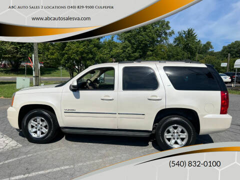 2013 GMC Yukon for sale at ABC Auto Sales 2 locations (540) 829-9500 Culpeper in Culpeper VA