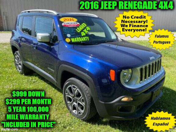 2016 Jeep Renegade for sale at D&D Auto Sales, LLC in Rowley MA