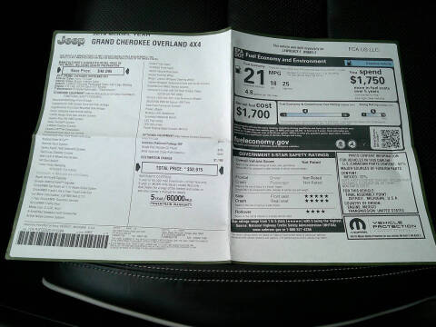 2018 Jeep Grand Cherokee Overland