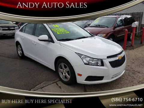 2014 Chevrolet Cruze for sale at Andy Auto Sales in Warren MI