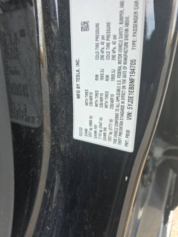 2022 Tesla Model 3 Long Range